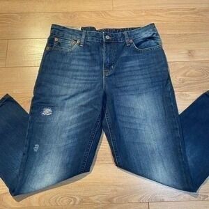 men's polo Ralph Lauren ripped blue jean